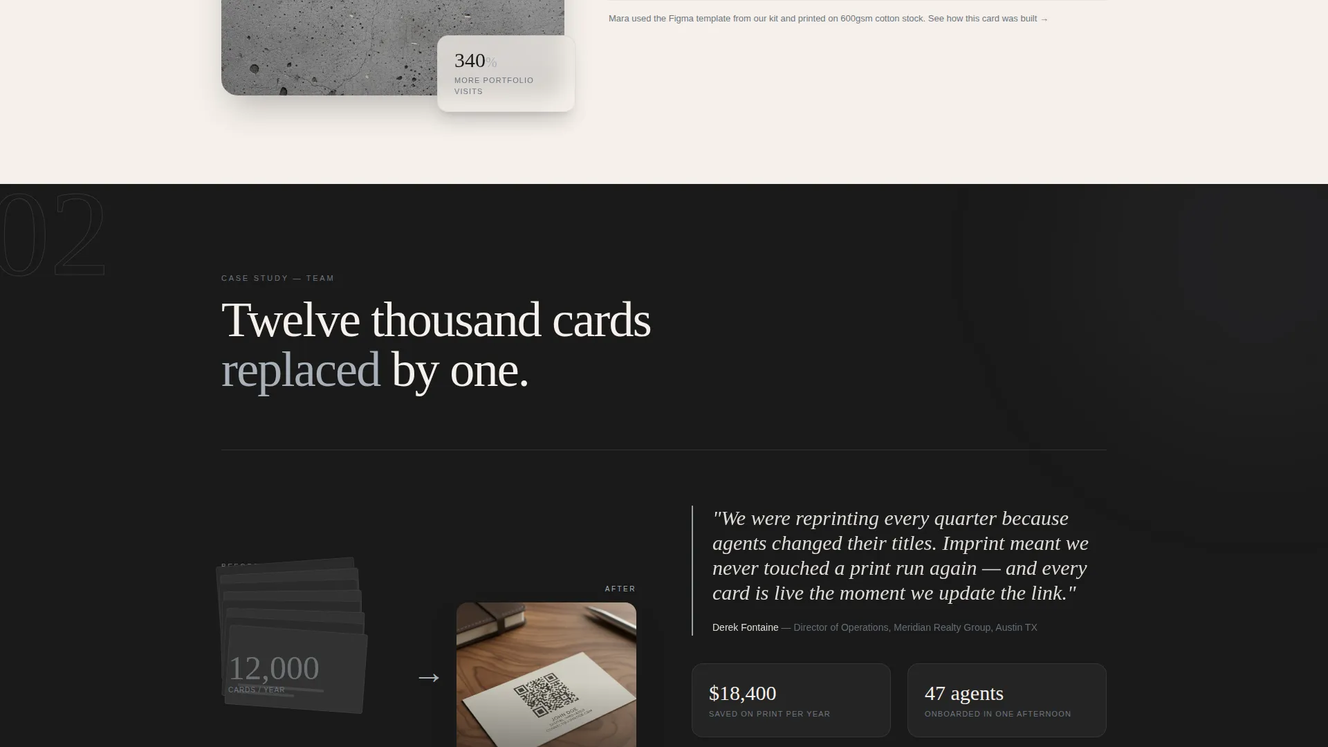 Digital Business Card Professional Website Template