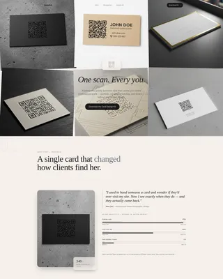 Digital Business Card Professional Website Template