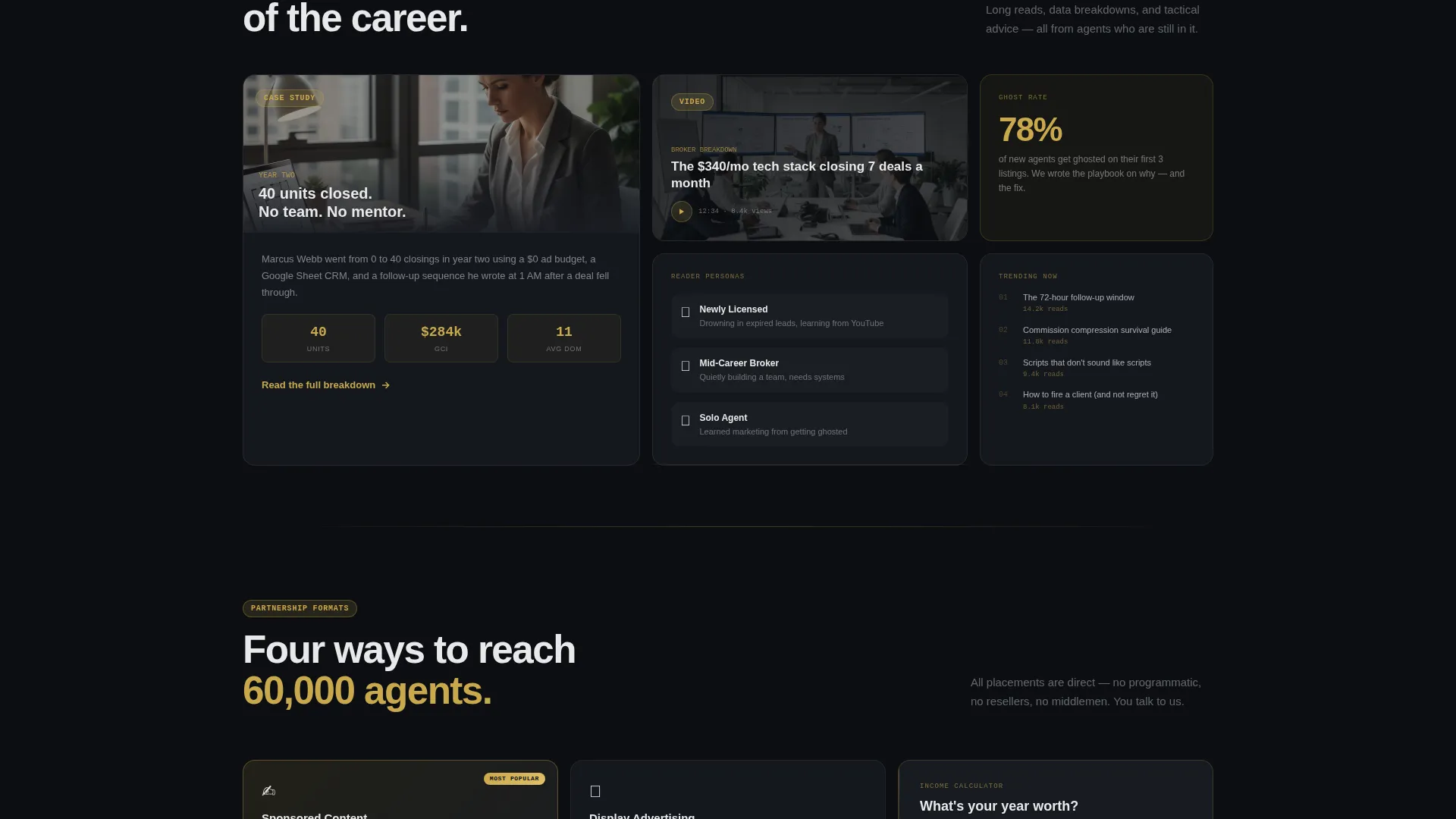 Real Estate Agent Profile Careers Website Template