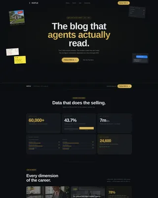 Real Estate Agent Profile Careers Website Template