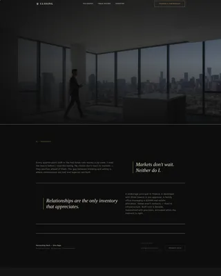 Elite Real Estate Agent Personal Brand Landing Page