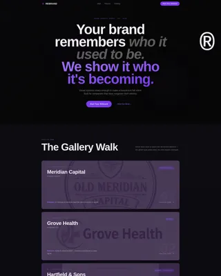 Branding & Design Agency Portfolio Website Template
