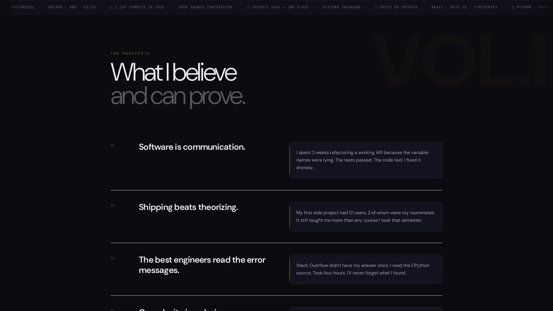 Immersive Graduate Personal Landing Page Template