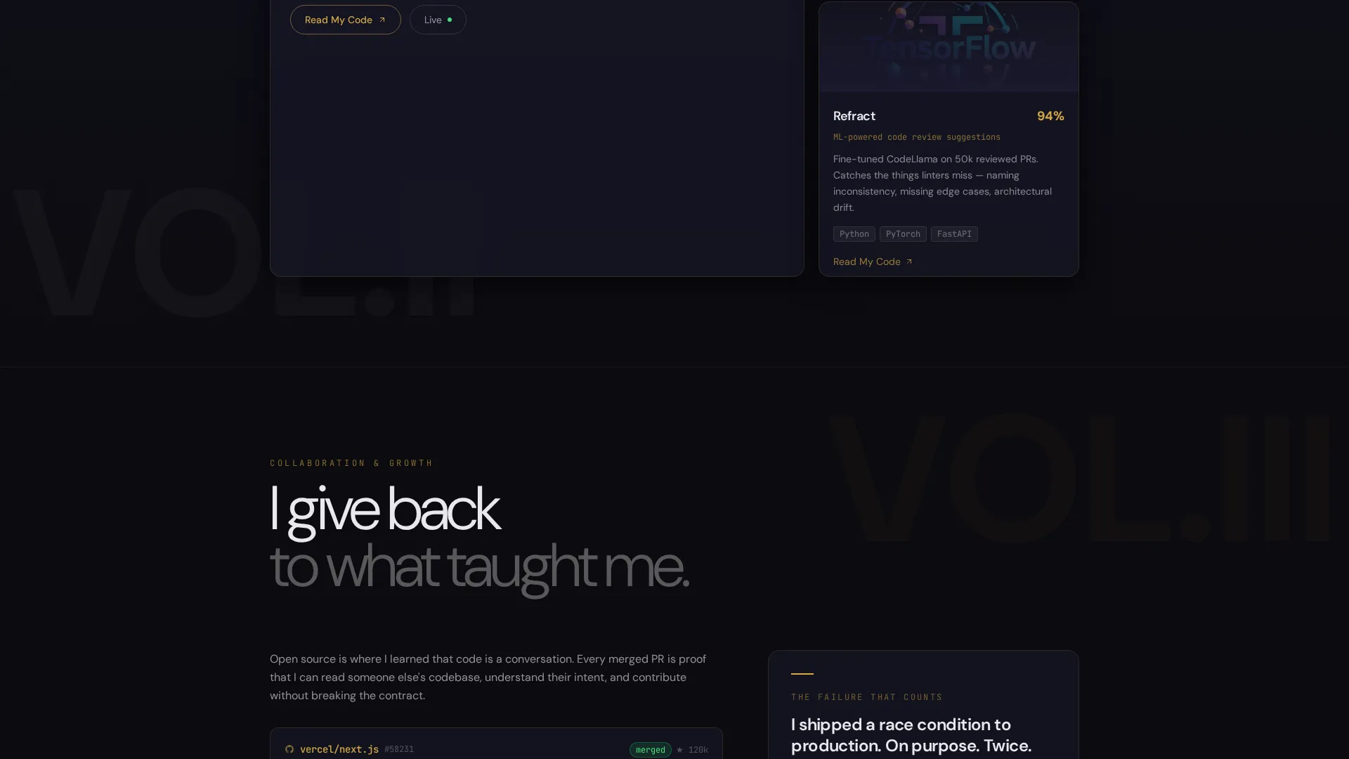 Immersive Graduate Personal Landing Page Template