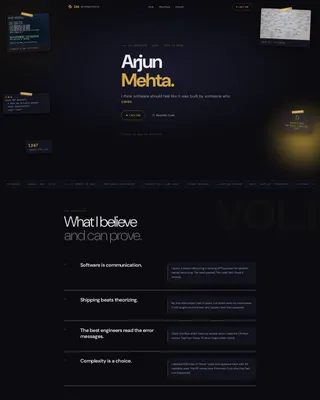 Immersive Graduate Personal Landing Page Template
