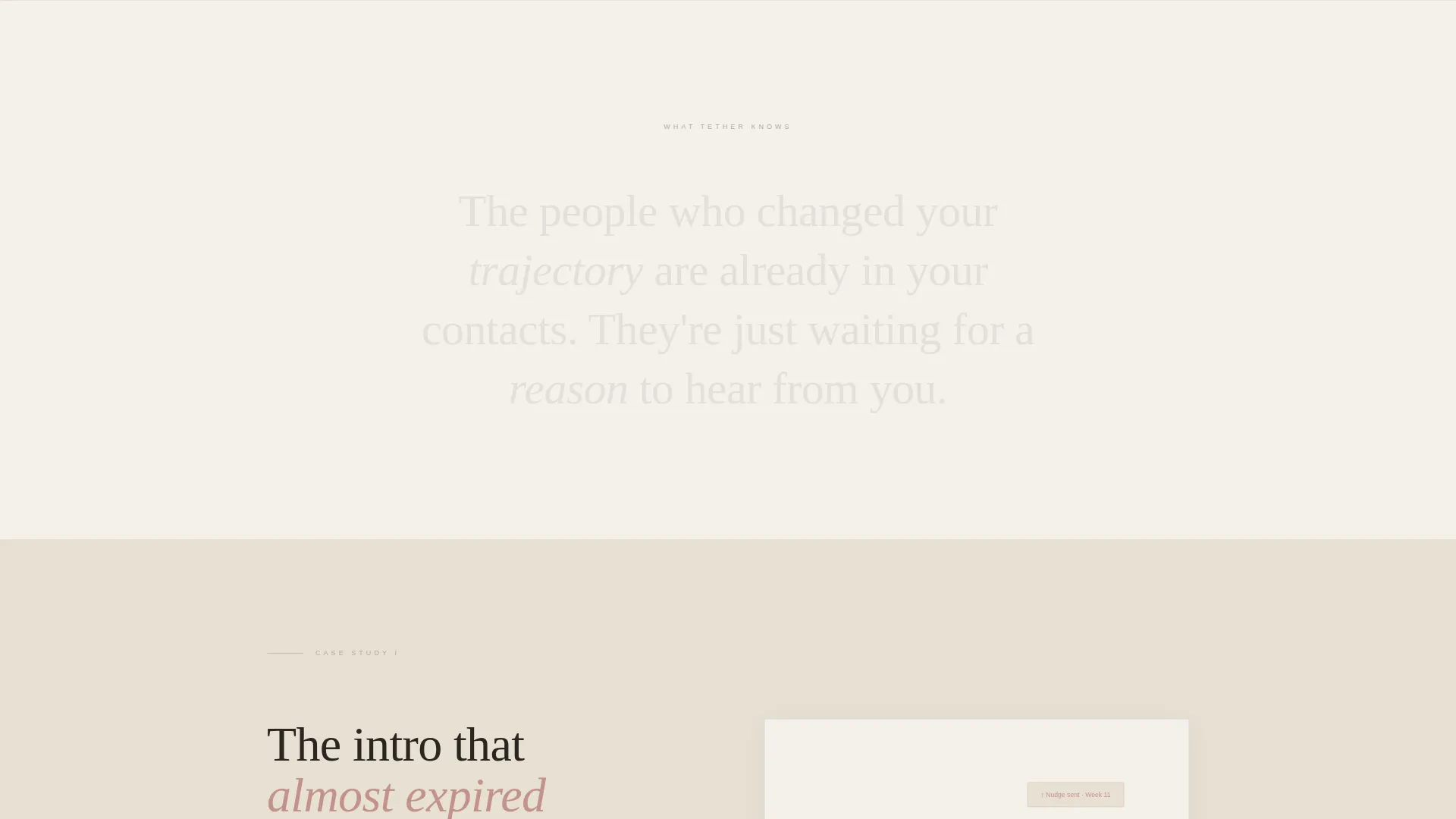 Relationship Tracker Landing Page Template