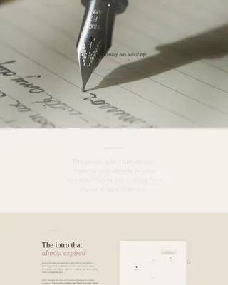 Relationship Tracker Landing Page Template
