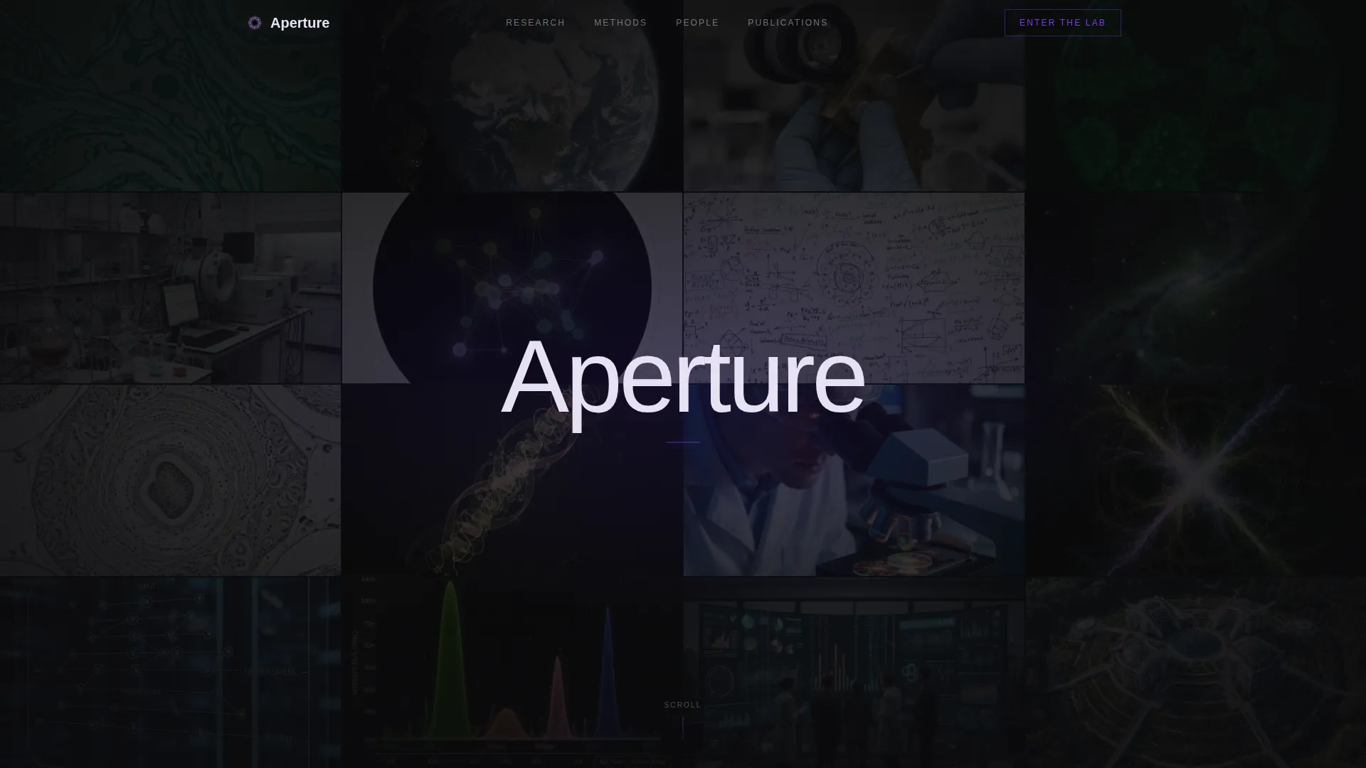 Immersive Research Lab Landing Page Template