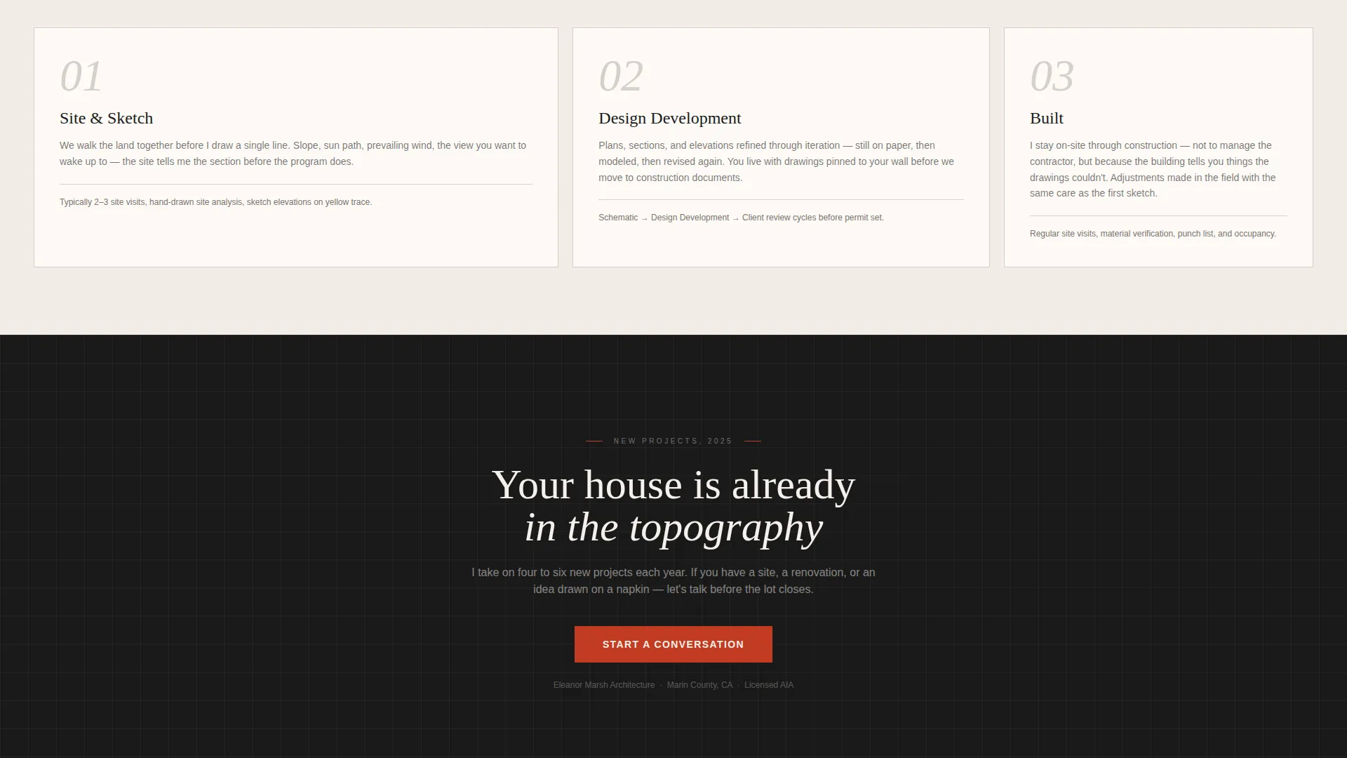 Elegant Residential Architect Landing Page Template