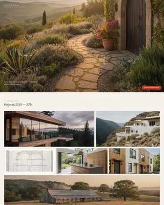Elegant Residential Architect Landing Page Template