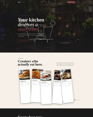 Restaurant Influencer Marketing Agency Landing Page