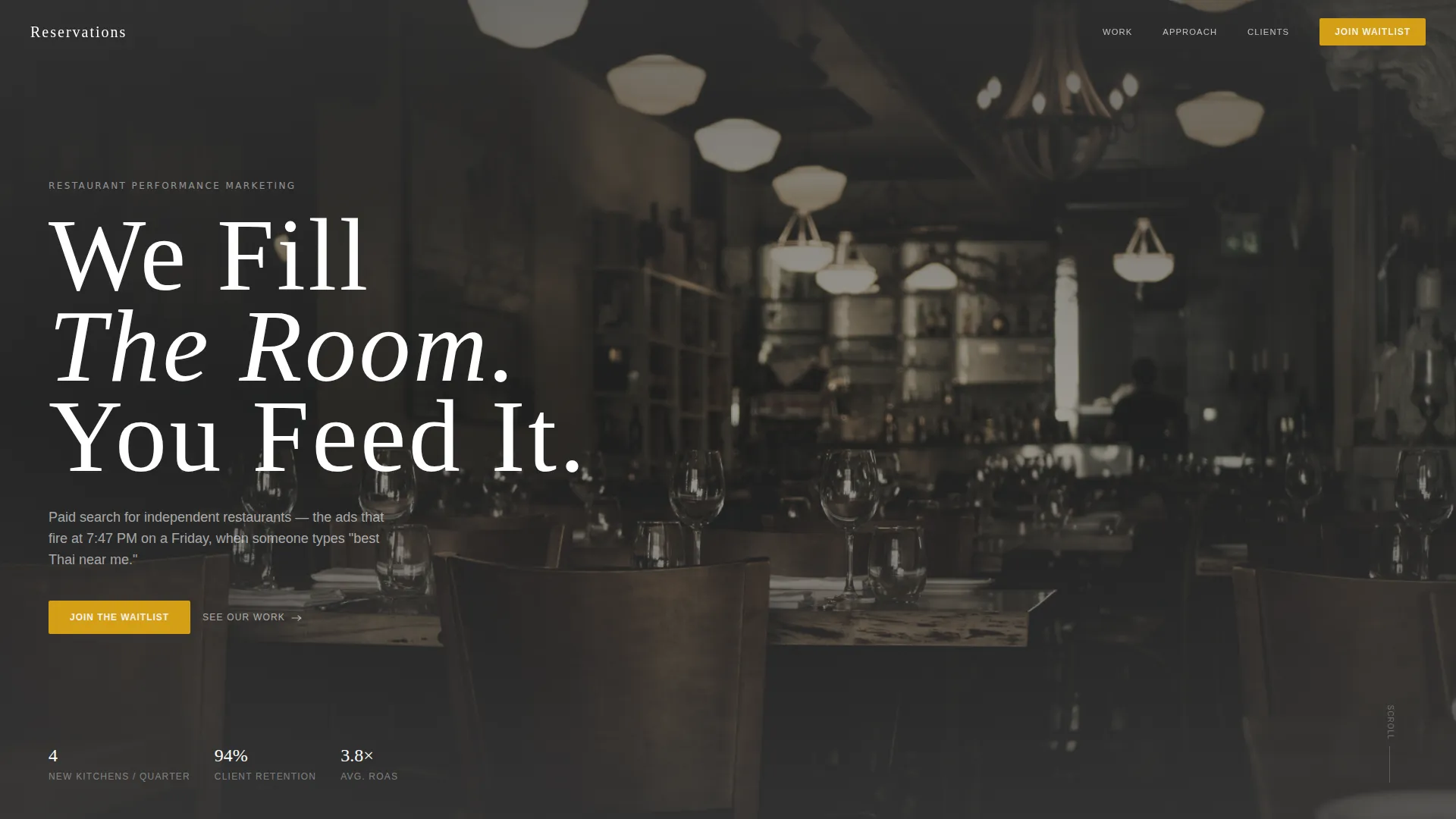 Restaurant PPC Agency Landing Page Template