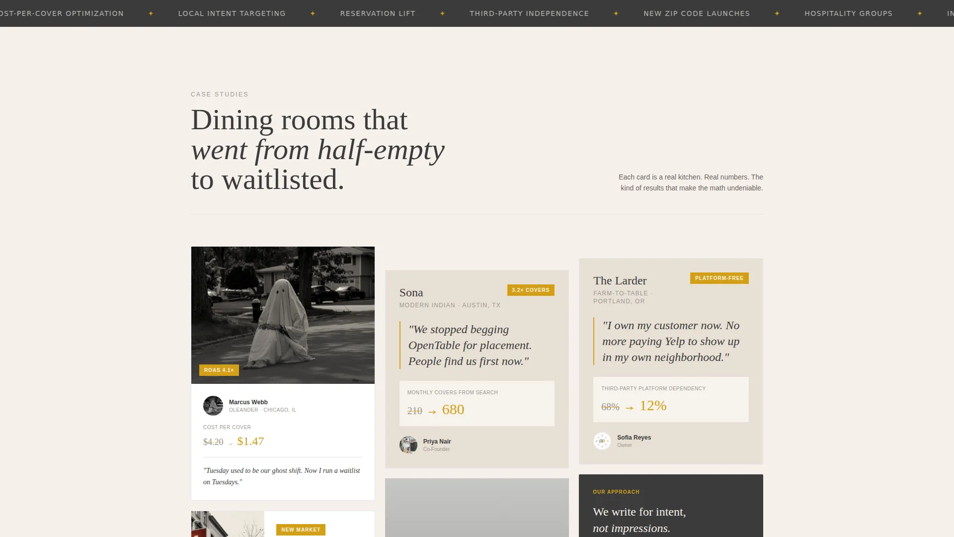Restaurant PPC Agency Landing Page Template