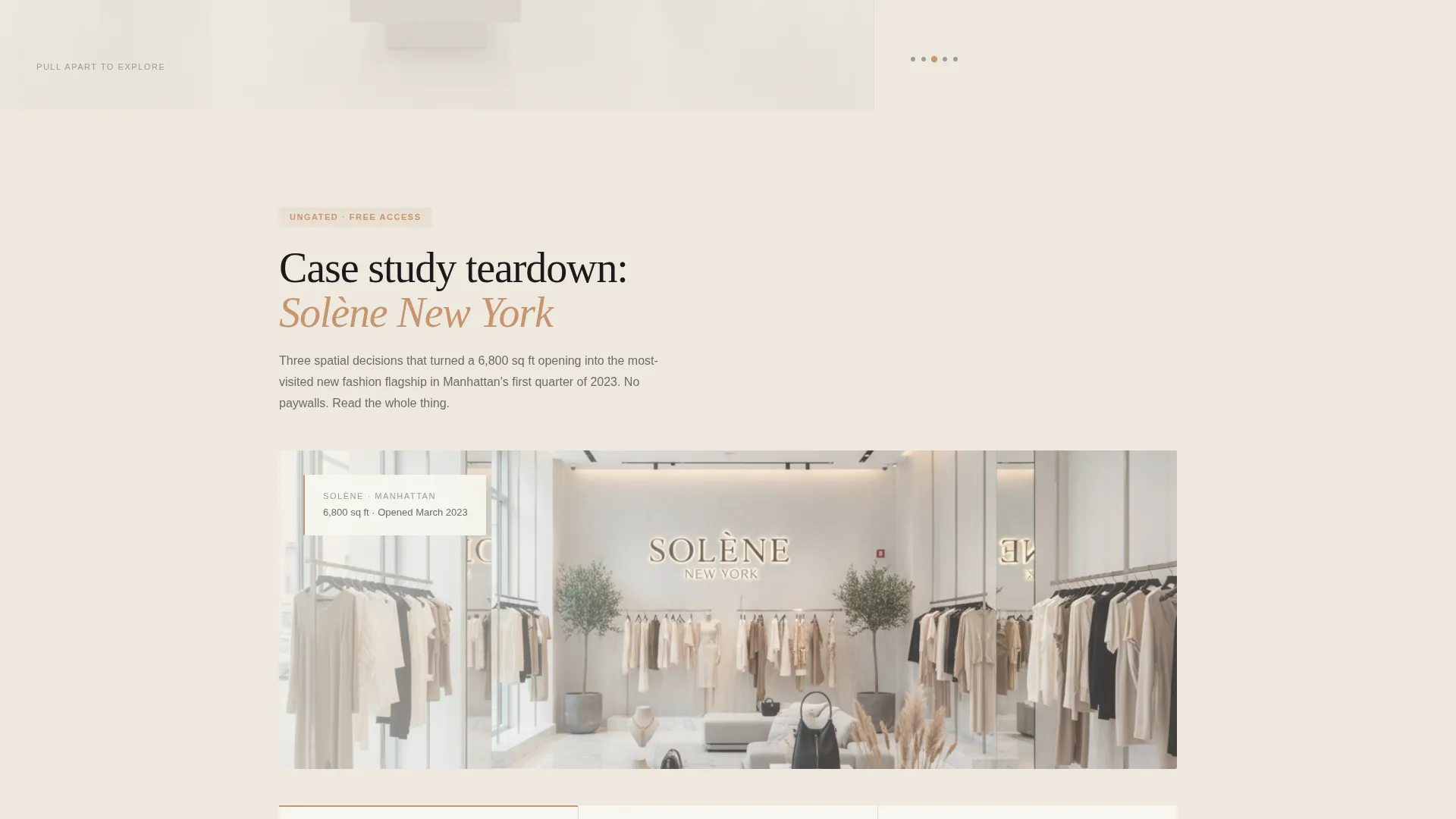 Retail Design Portfolio Landing Page Template
