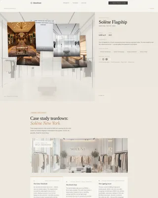 Retail Design Portfolio Landing Page Template