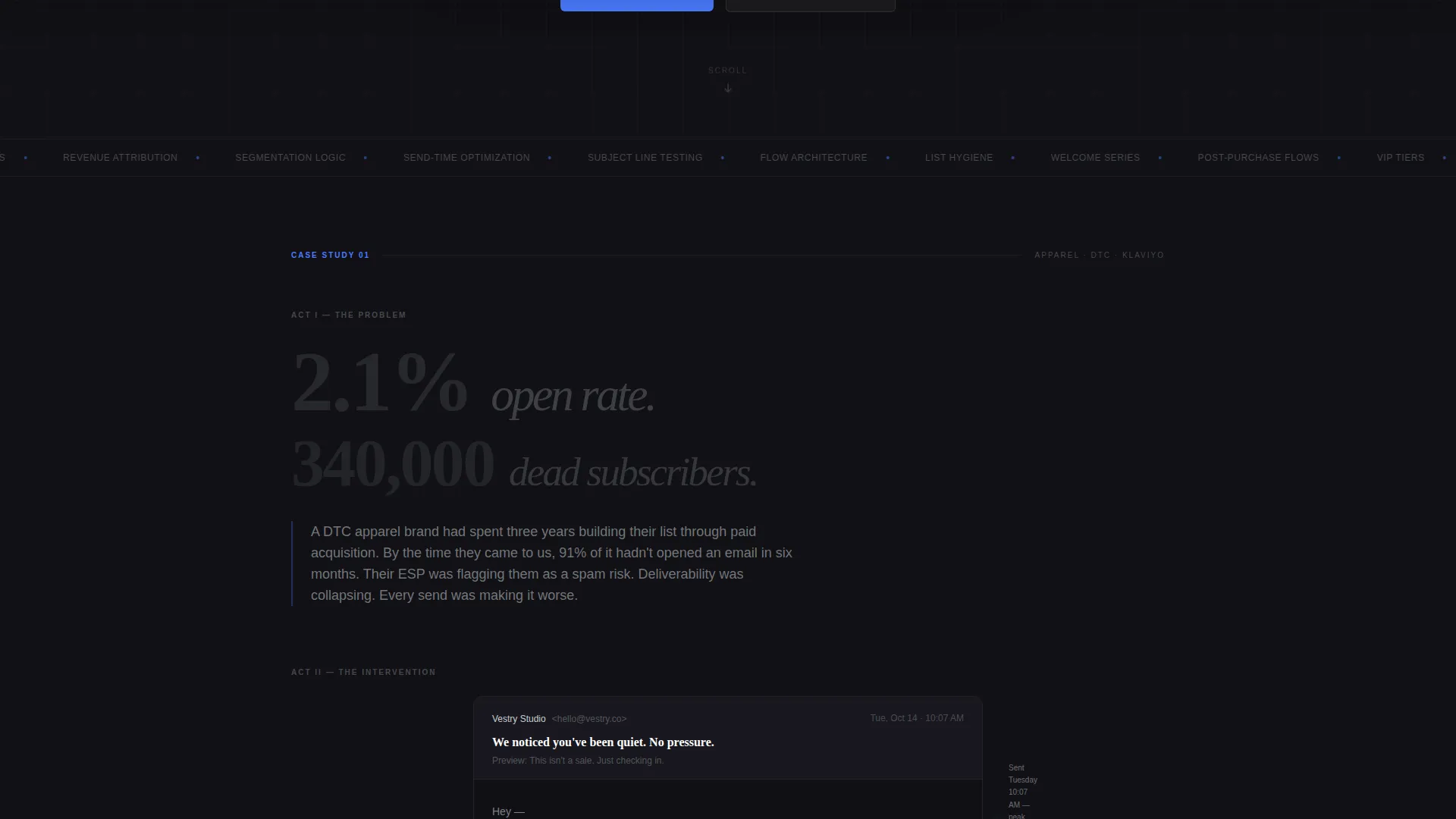 Retail Email Marketing Agency Landing Page Template