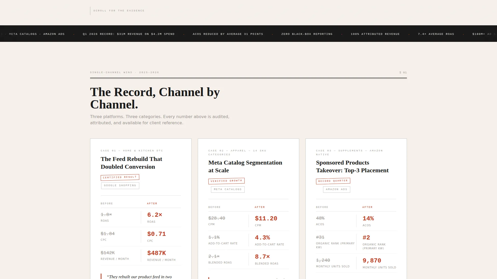 Retail PPC Agency Landing Page Template