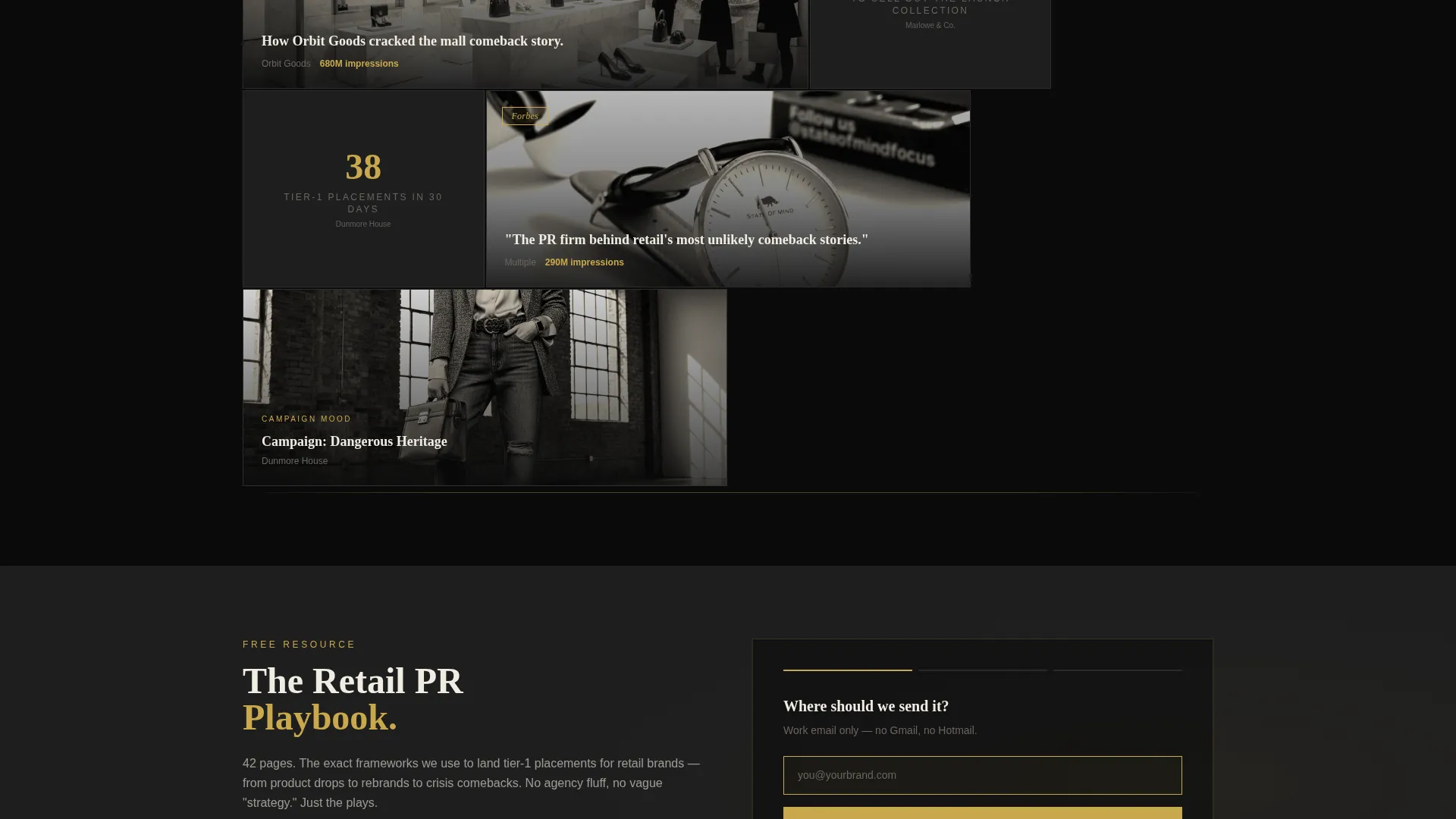 Retail Marketing & Agency Portfolio Website Template