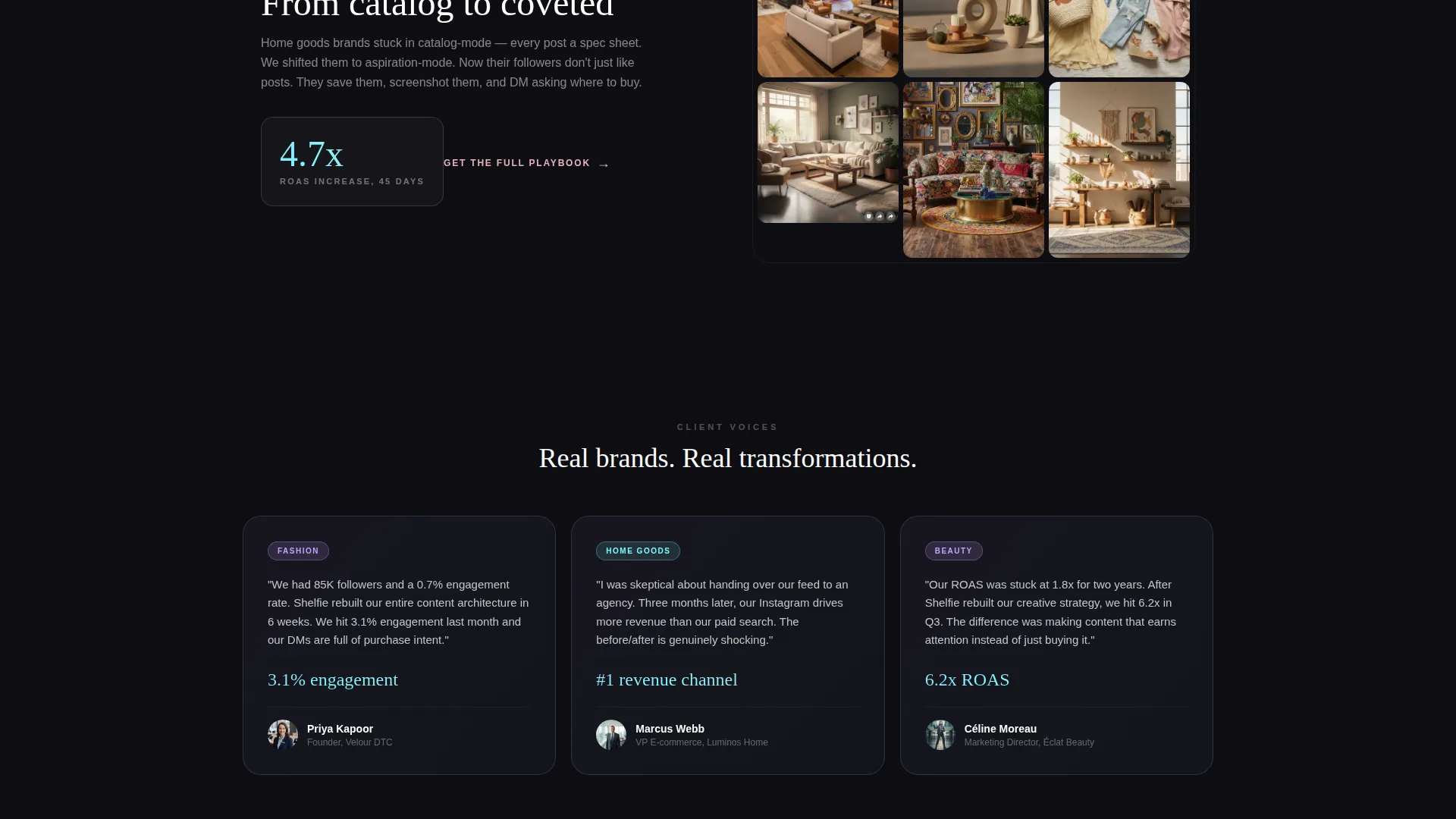 Retail Social Media Agency Landing Page Template