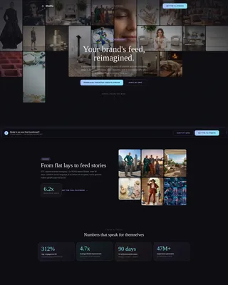 Retail Social Media Agency Landing Page Template