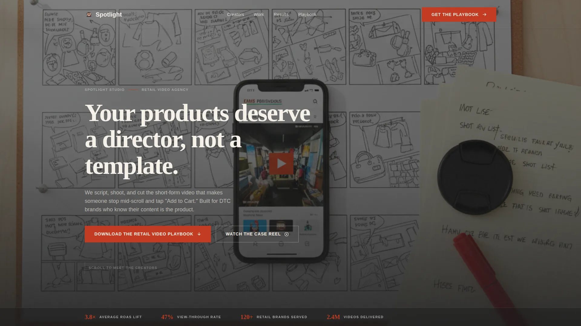 Retail Video Agency Landing Page Template