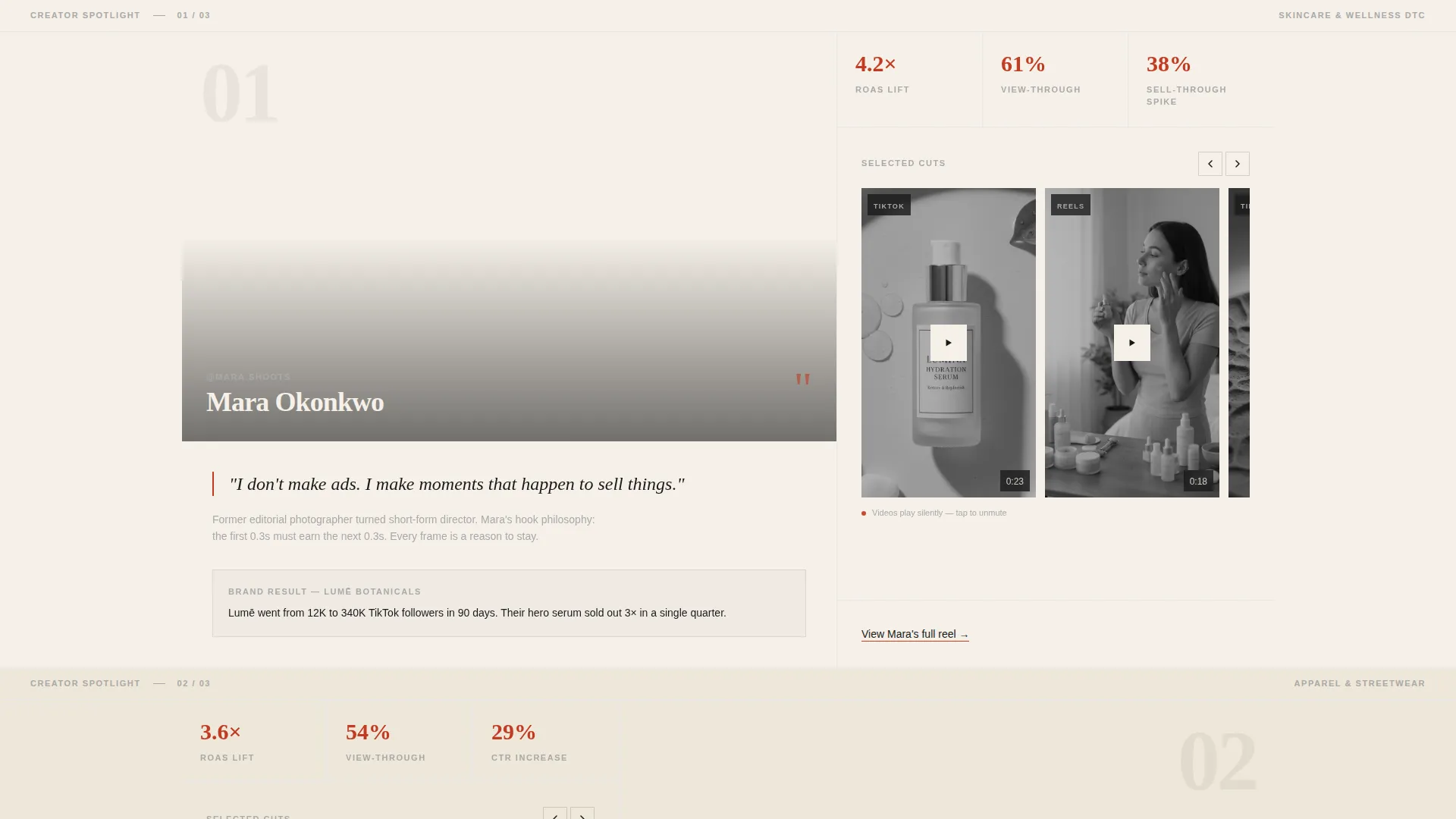 Retail Video Agency Landing Page Template