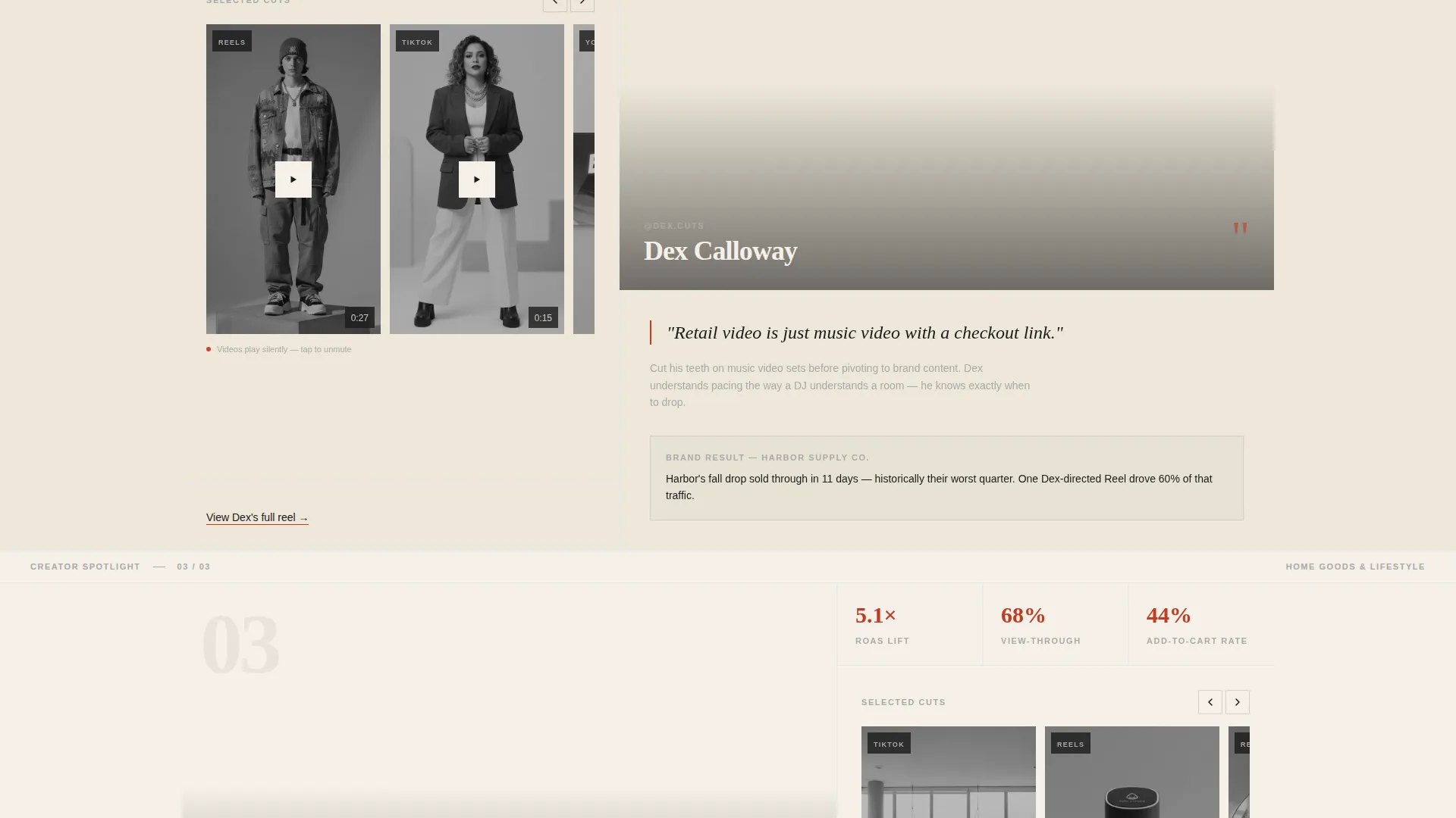 Retail Video Agency Landing Page Template