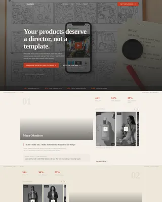 Retail Video Agency Landing Page Template