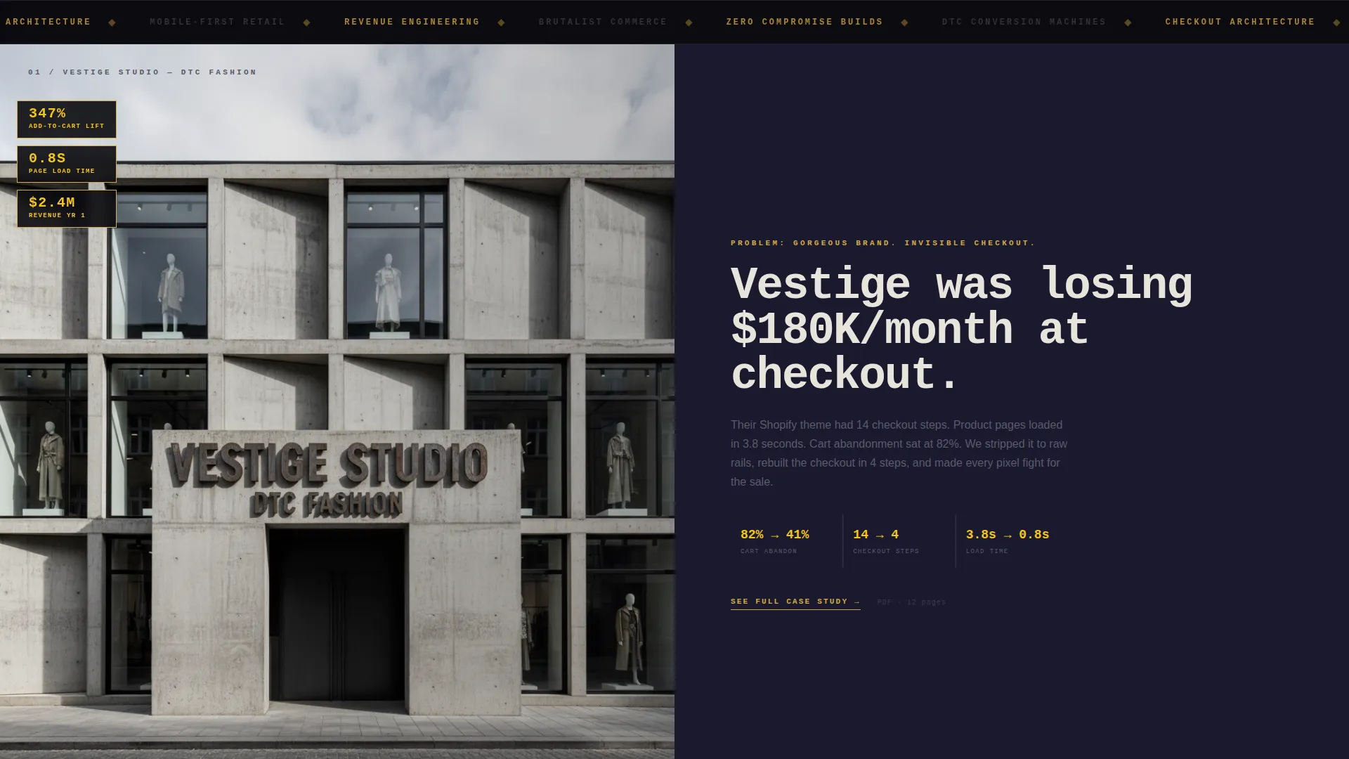 Retail Web Design Agency Landing Page Template