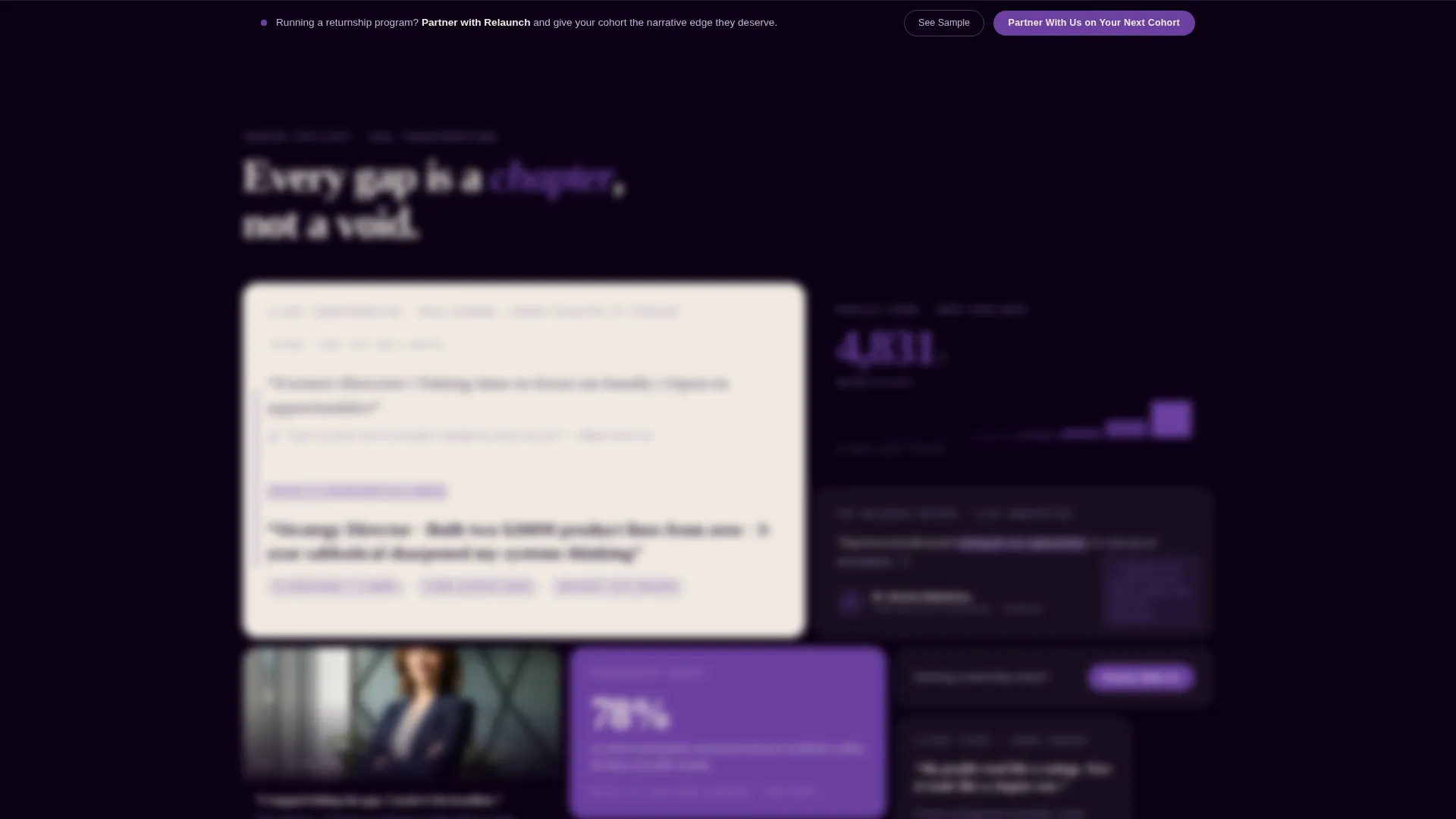 Return to Work (Career Break) Career Careers Website Template
