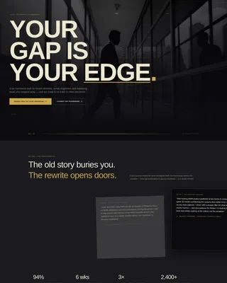Modern Return-to-Work Networking Bio Landing Page