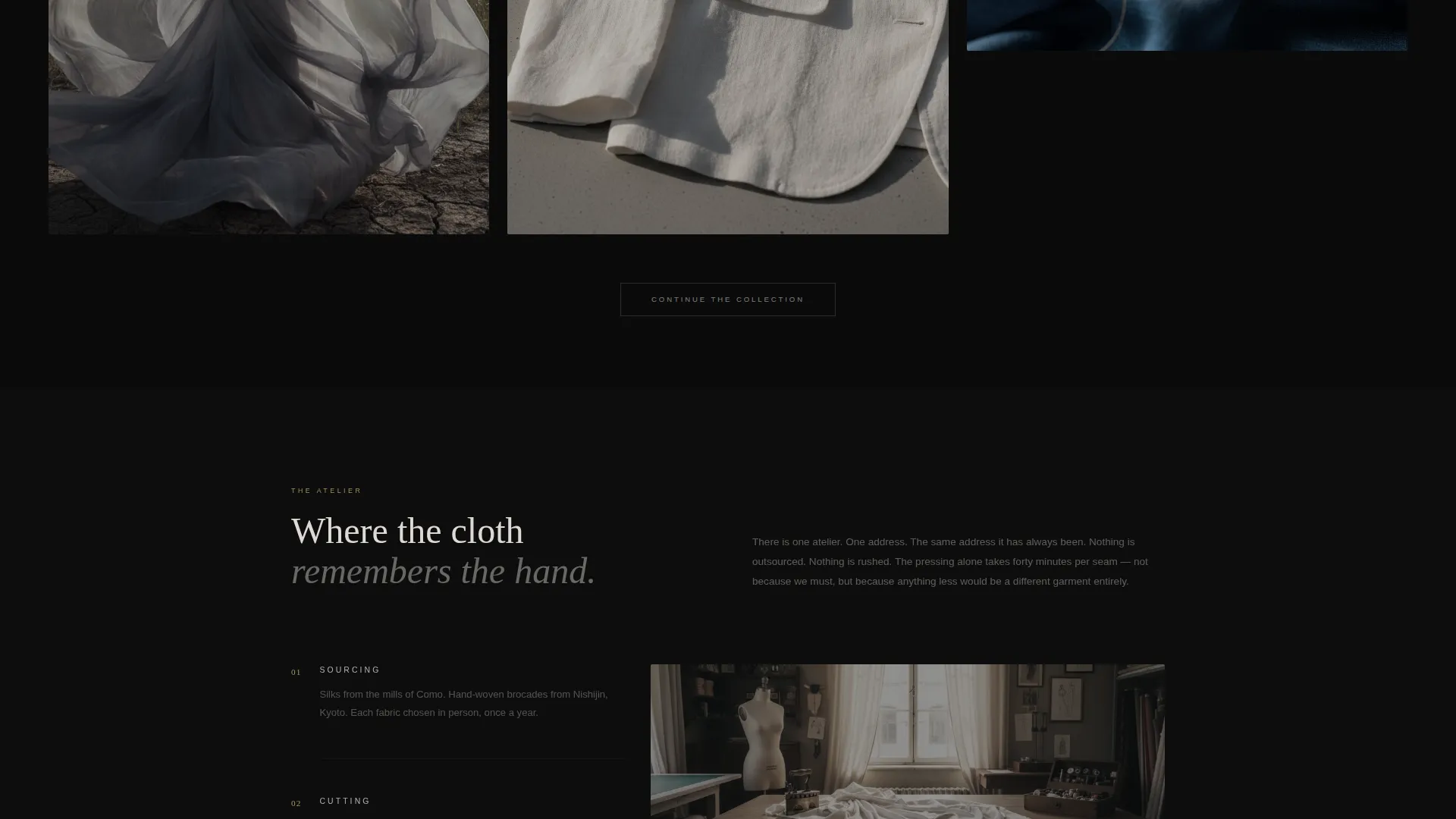 Luxe Fashion Landing Page Template - Masonry Layout