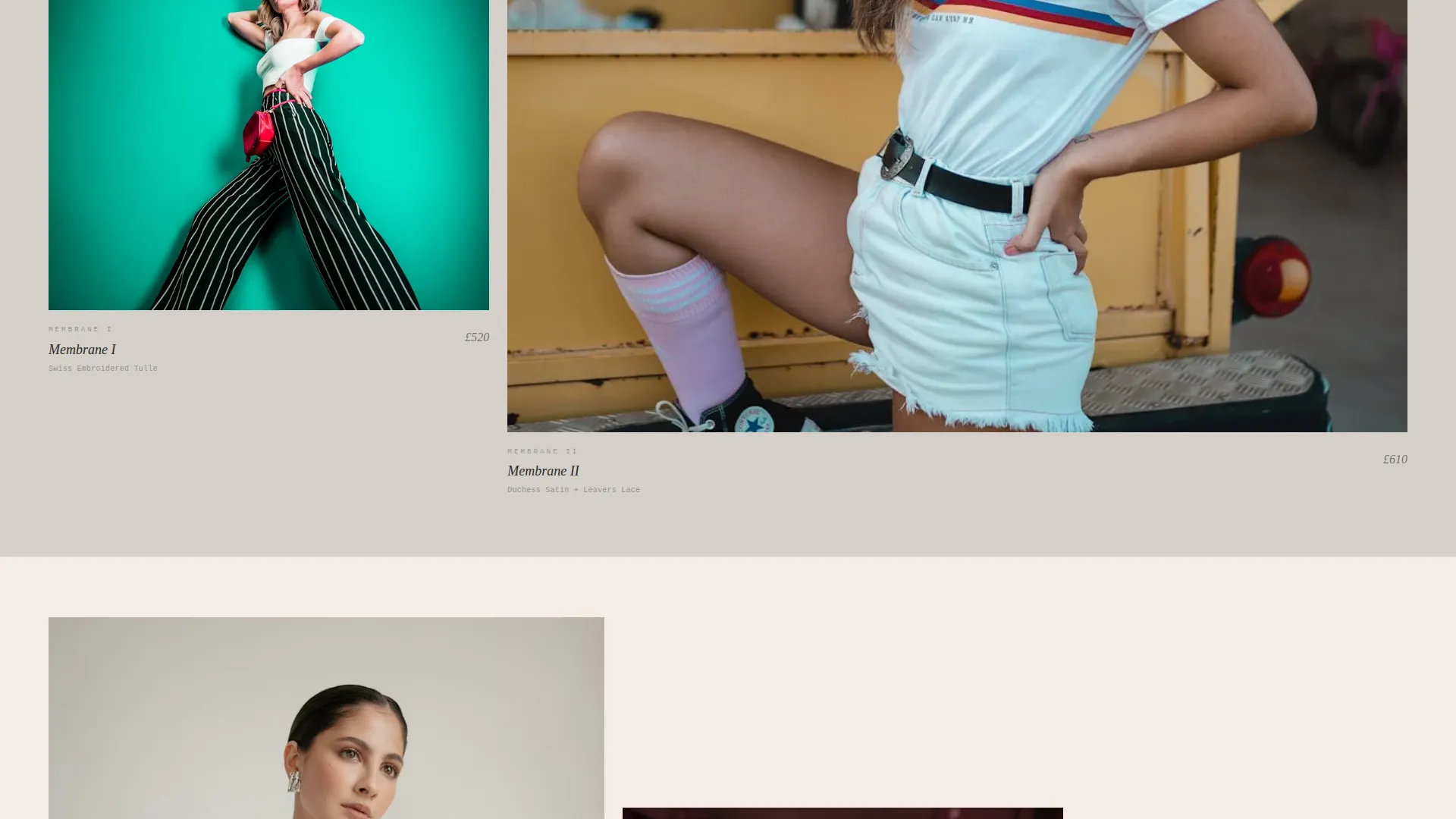Luxury Lingerie Gallery Landing Page Template