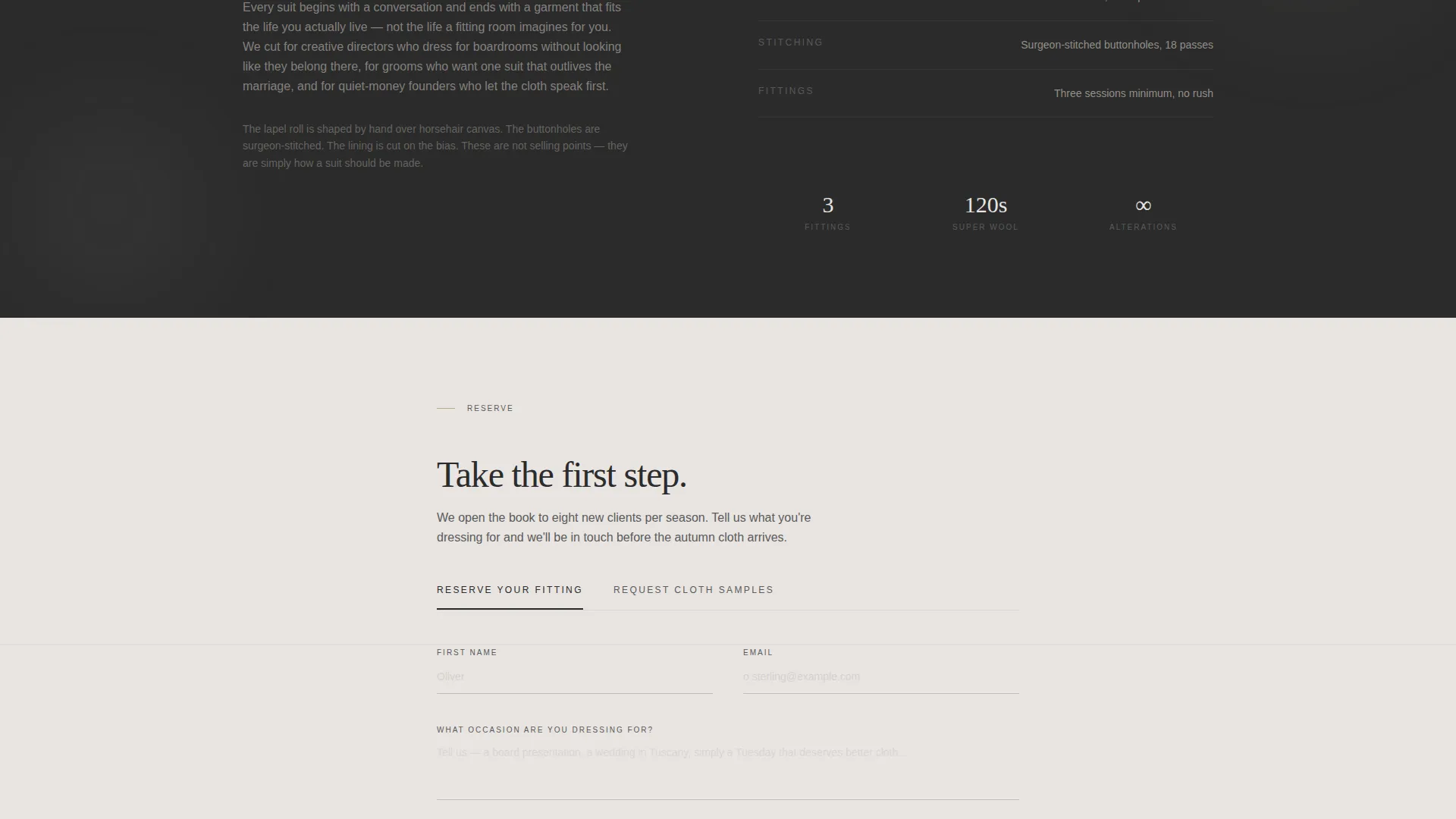 Luxury Menswear Coming Soon Landing Page Template
