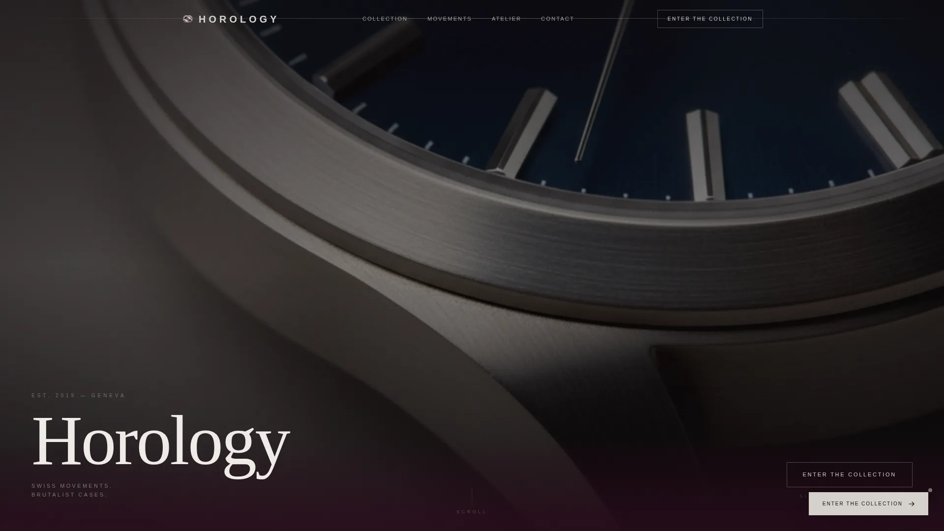 Luxury Watch Gallery Landing Page Template