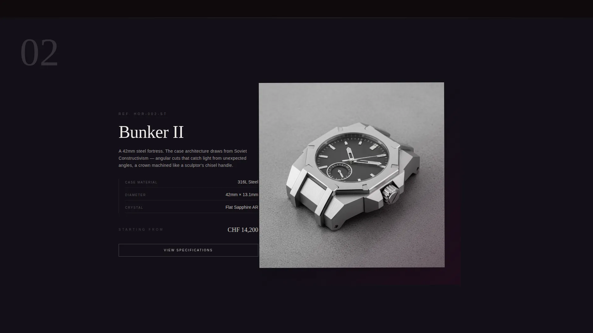 Luxury Watch Gallery Landing Page Template