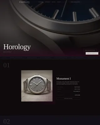 Luxury Watch Gallery Landing Page Template