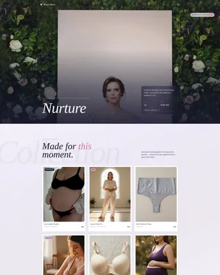 Maternity & Nursing Intimates Landing Page Template