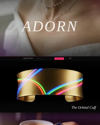 Bold Maximalist Jewelry Coming Soon Landing Page