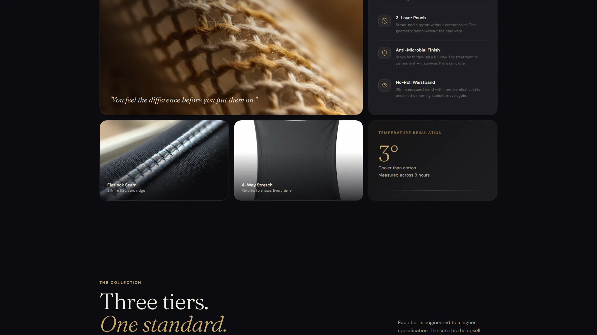 Men's Underwear Gallery & Detail Landing Page Template