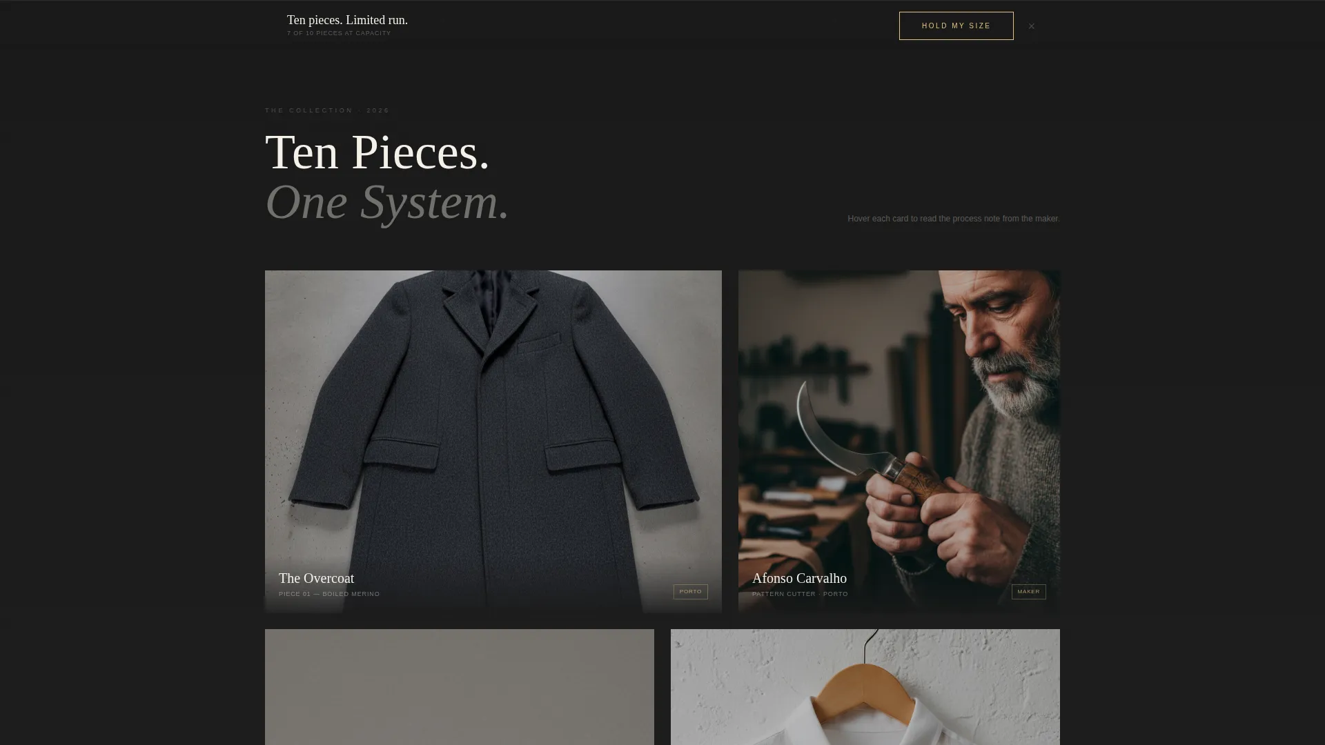 Minimalist Clothing Landing Page Template