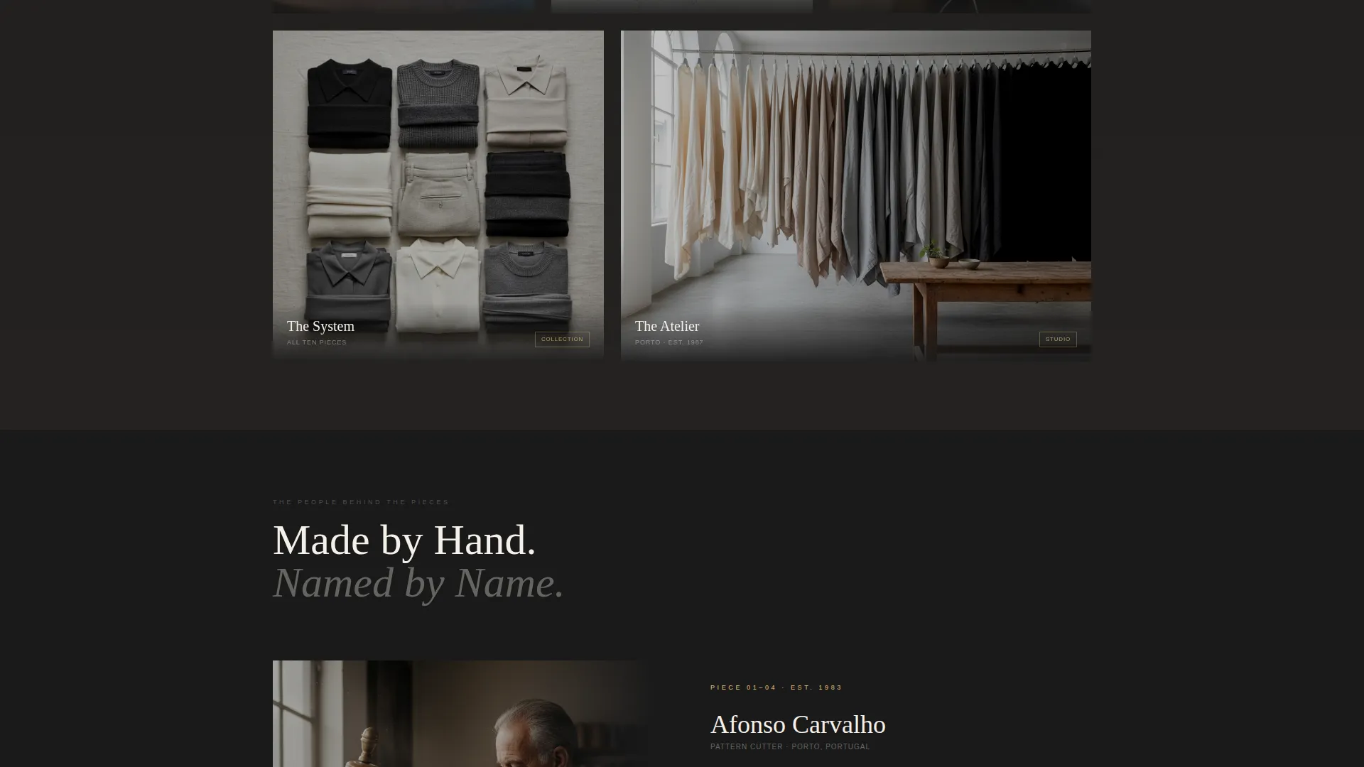 Minimalist Clothing Landing Page Template