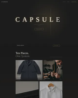 Minimalist Clothing Landing Page Template