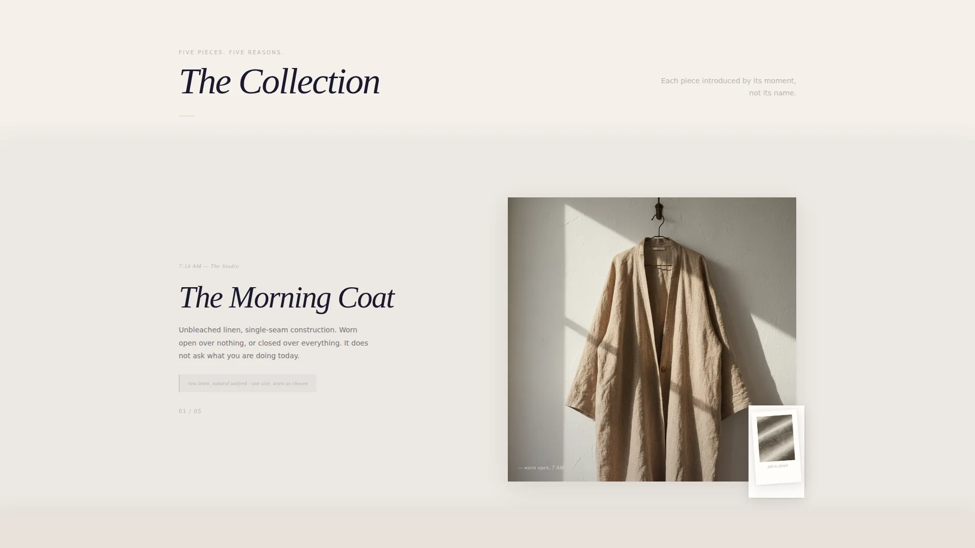 Minimalist Fashion Landing Page Template