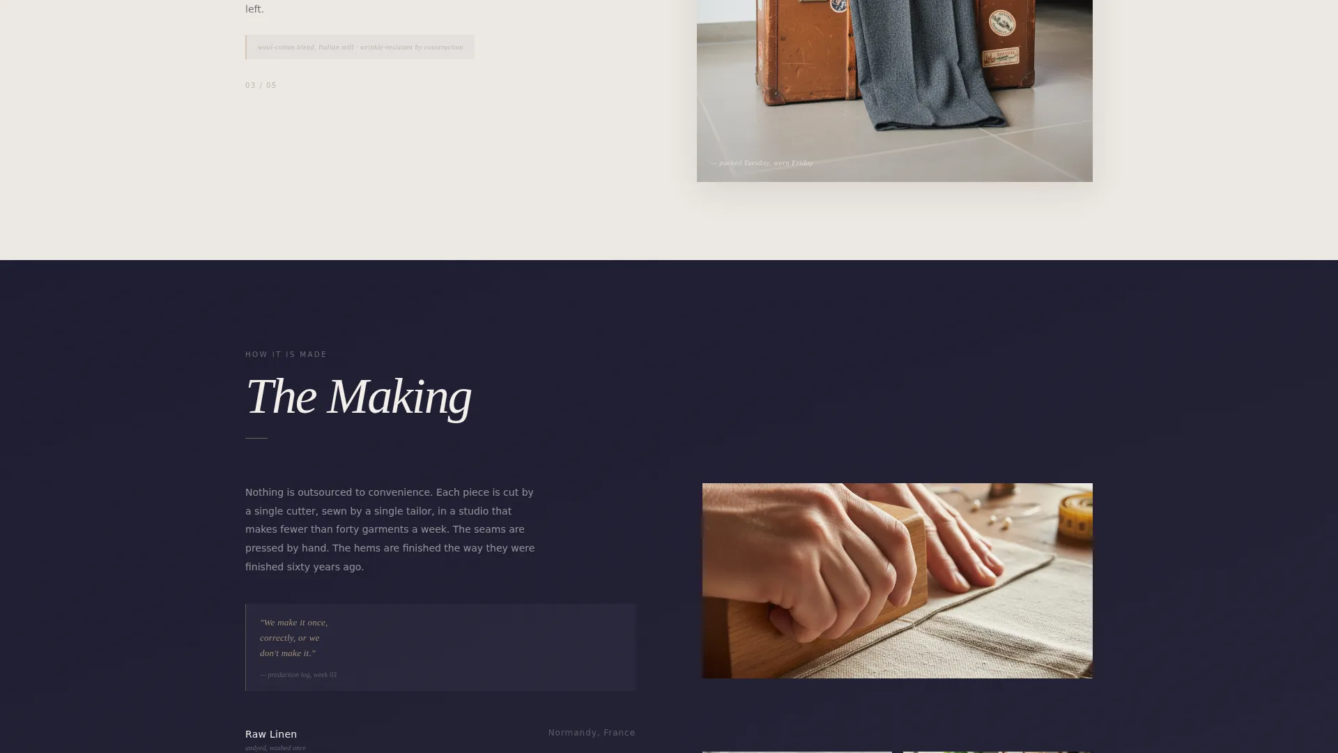 Minimalist Fashion Landing Page Template