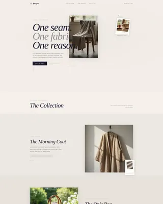 Minimalist Fashion Landing Page Template