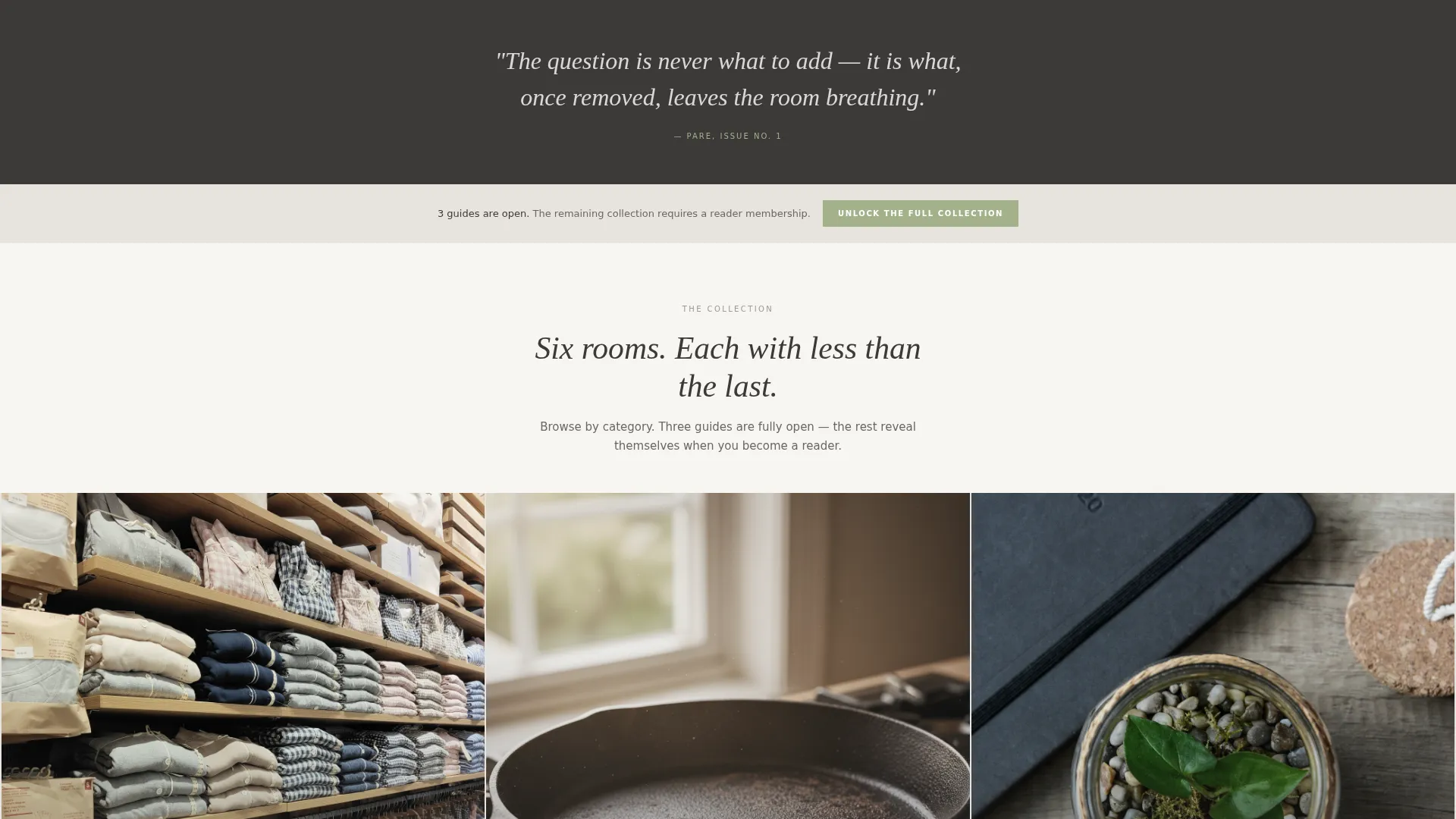 Minimalist Lifestyle Blog Landing Page Template