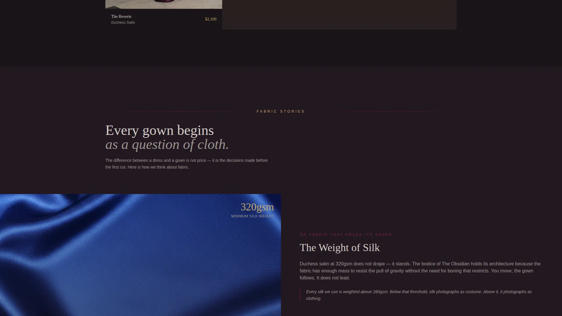 Mother-of-the-Bride Gown Landing Page Template
