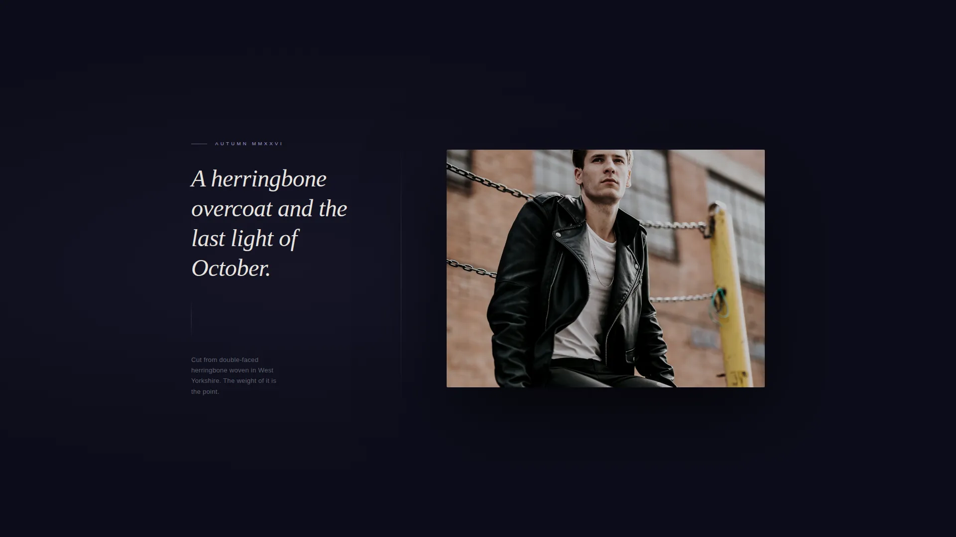 Old Money Clothing Brand Landing Page Template