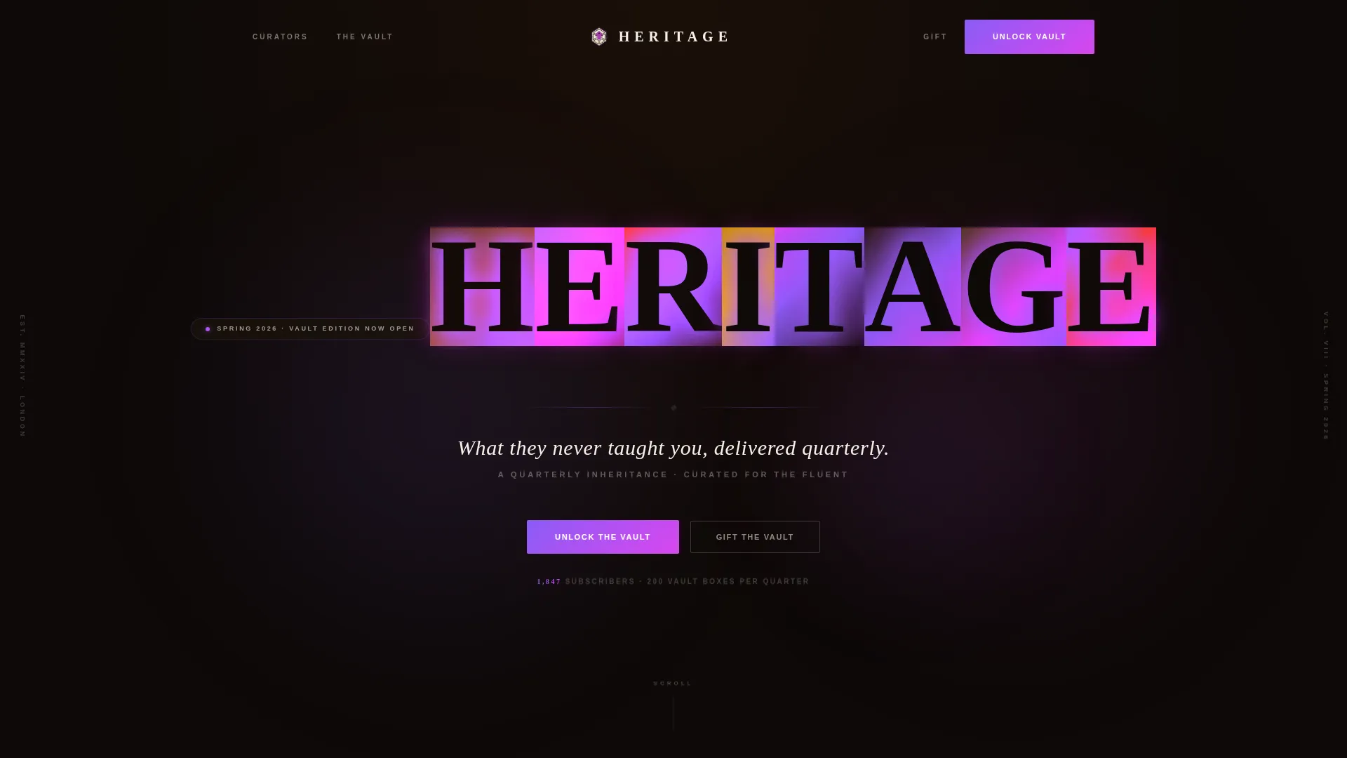 Old Money Subscription Box Upsell Landing Page